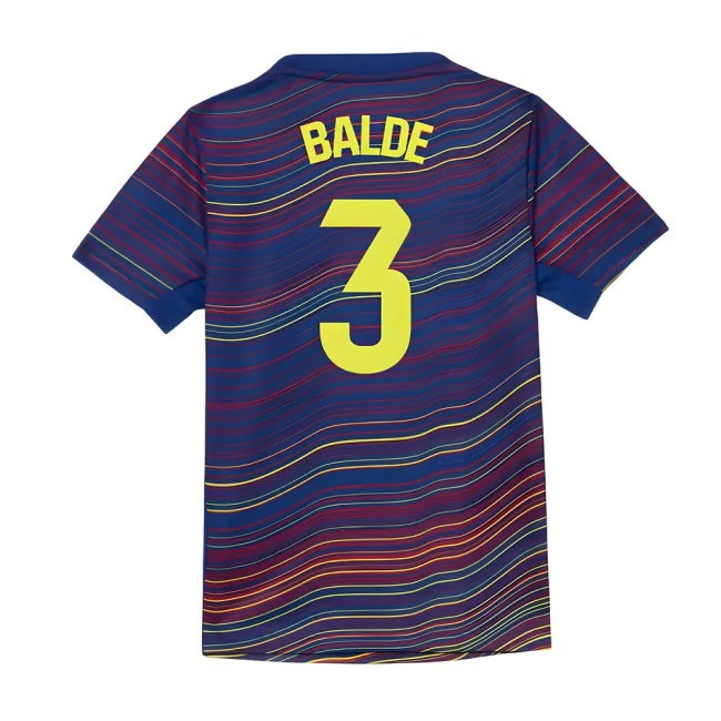2025-2026 Barcelona Academy Pro Pre Match Shirt (Blue) - Kids (Balde 3) — Buy Now