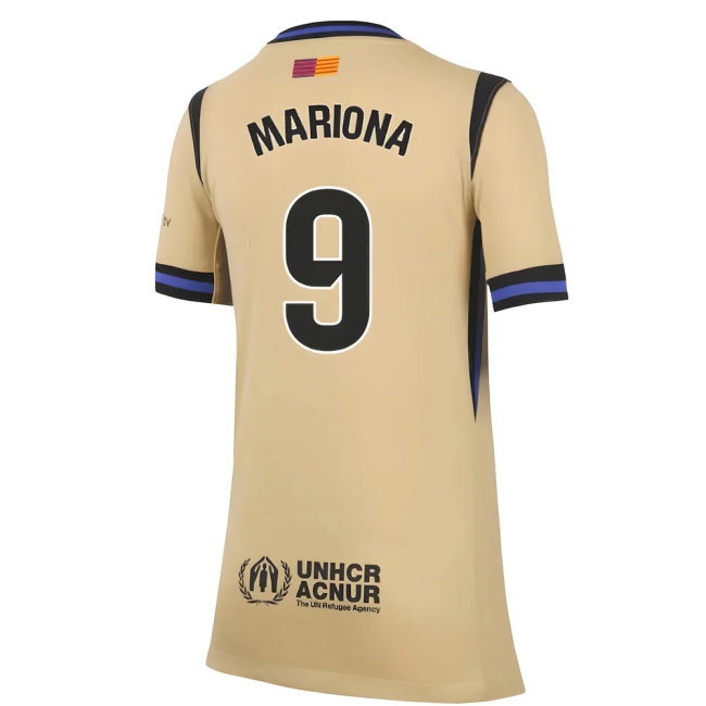 2025-2026 Barcelona Away Shirt (Kids) (Mariona 9) — Buy Online
