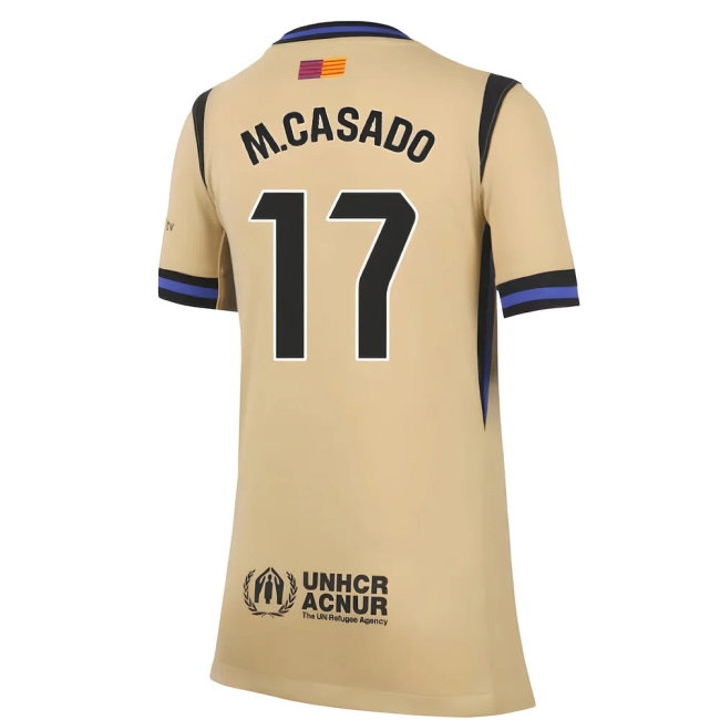 2025-2026 Barcelona Away Shirt (Kids) (M.Casado 17) — Buy Online