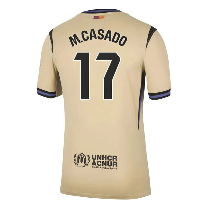 2025-2026 Barcelona Away Shirt (M.Casado 17) — Shop Now