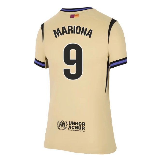 2025-2026 Barcelona Away Shirt (Womens) (Mariona 9) — Shop Online