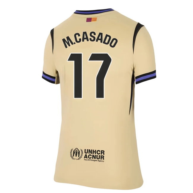 2025-2026 Barcelona Away Shirt (Womens) (M.Casado 17) — Buy Online