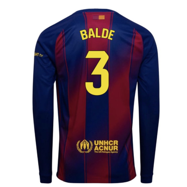 2025-2026 Barcelona Home Long Sleeve Shirt (Balde 3) — Shop Online