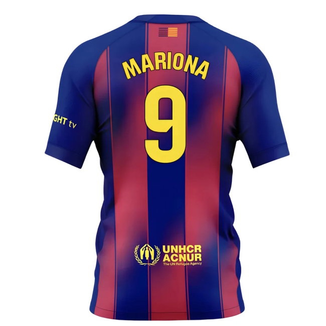 2025-2026 Barcelona Home Shirt (Kids) (Mariona 9) — Buy Online