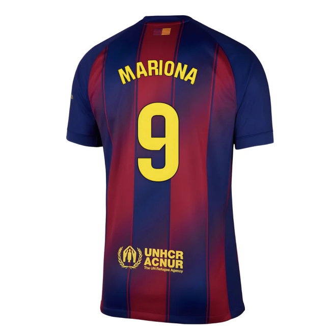 2025-2026 Barcelona Home Shirt (Mariona 9) — Buy Now