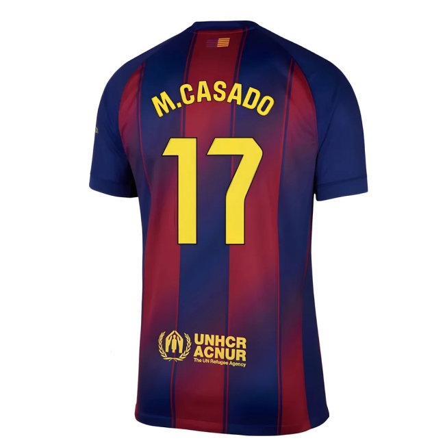 2025-2026 Barcelona Home Shirt (M.Casado 17) — Buy Now