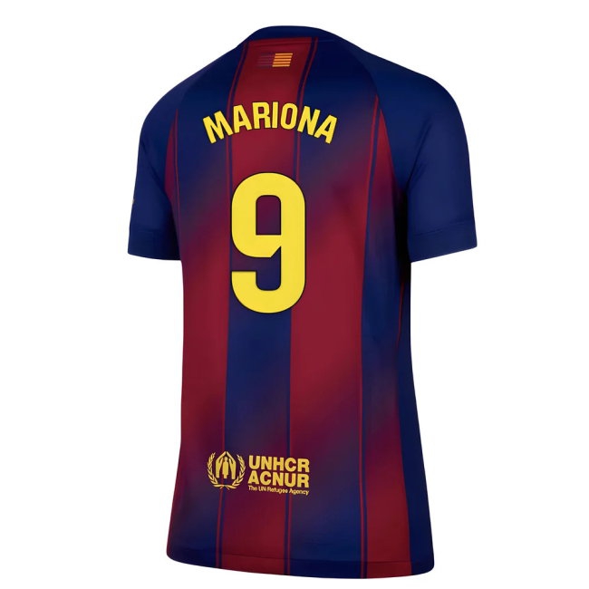 2025-2026 Barcelona Home Shirt (Womens) (Mariona 9) — Shop Online