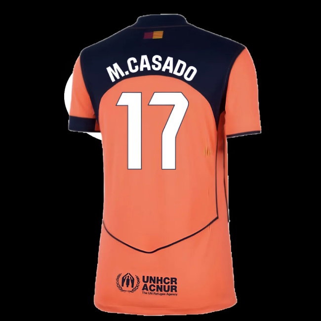 2025-2026 Barcelona Third Shirt (Womens) (M.Casado 17) — Buy Now