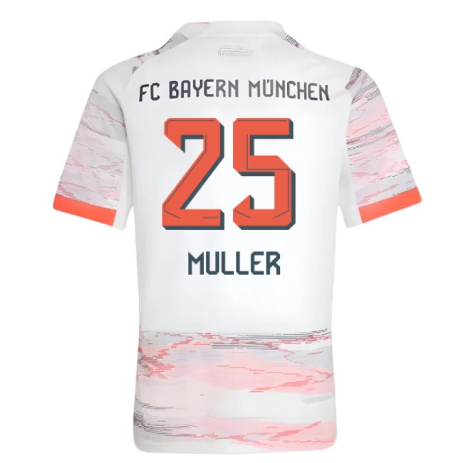 2025-2026 Bayern Munich Away Shirt (Kids) (Muller 25) — Buy Online