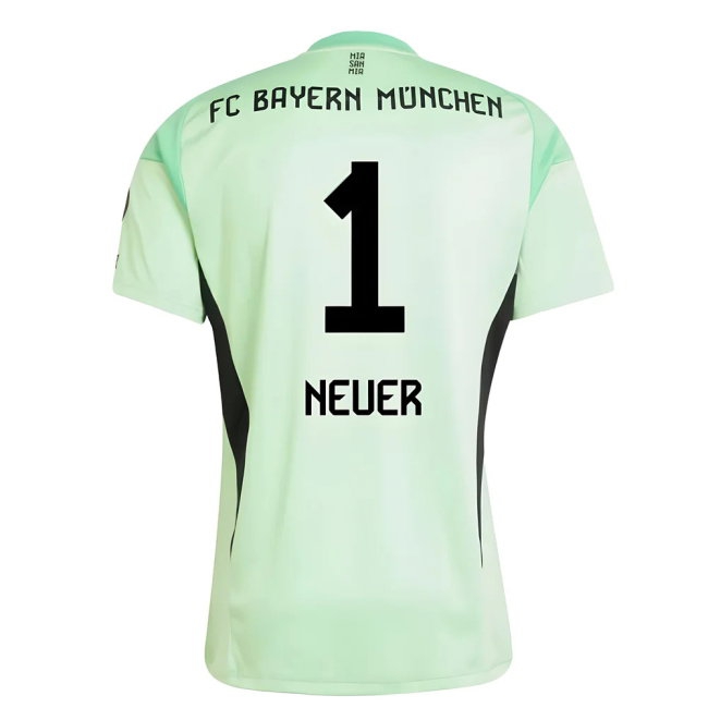 2025-2026 Bayern Munich Home Goalkeeper Shirt (Glory Mint) (Neuer 1) — Buy Now