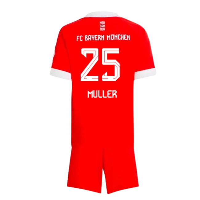 2025-2026 Bayern Munich Home Mini Kit (Muller 25) — Shop Online