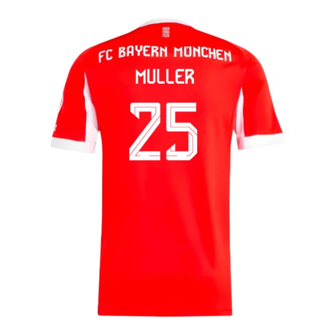2025-2026 Bayern Munich Home Shirt (Muller 25) — Buy Now
