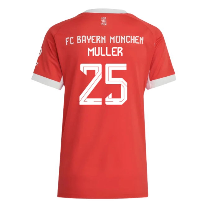 2025-2026 Bayern Munich Home Shirt (Womens) (Muller 25) — Shop Now