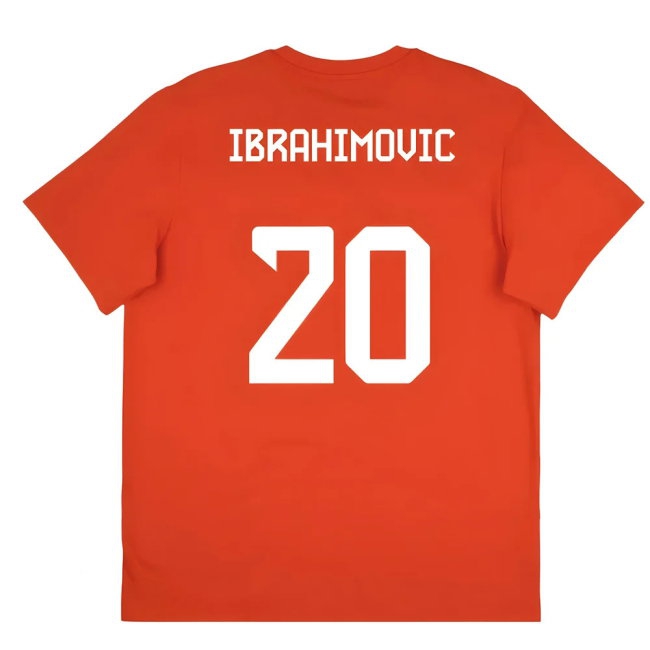 2025-2026 Bayern Munich Seasonal Graphic Tee (Red) (Ibrahimovic 20) — Shop Online