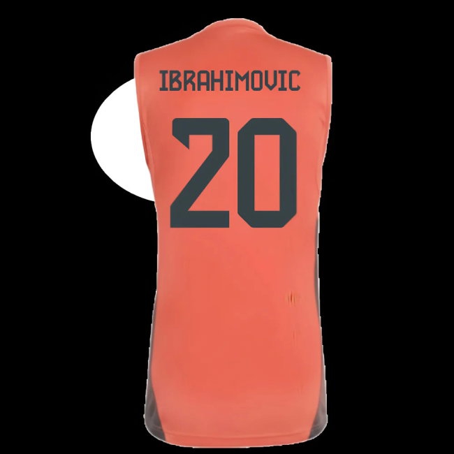 2025-2026 Bayern Munich Sleeveless Jersey (Easy Coral) (Ibrahimovic 20) — Buy Online