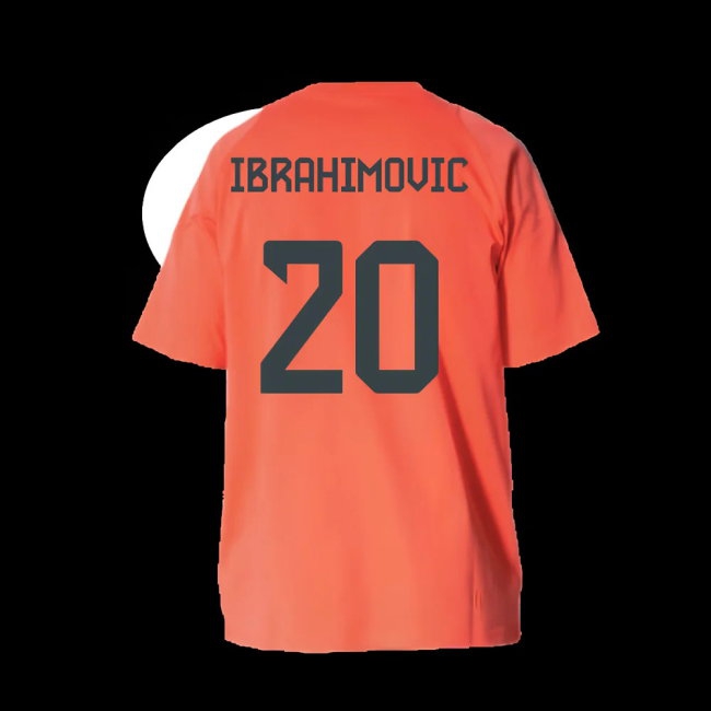 2025-2026 Bayern Munich Training Tee (Easy Coral) - Kids (Ibrahimovic 20) — Buy Online