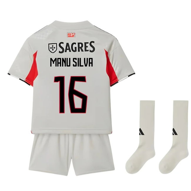 2025-2026 Benfica Away Mini Kit (Manu Silva 16) — Shop Online