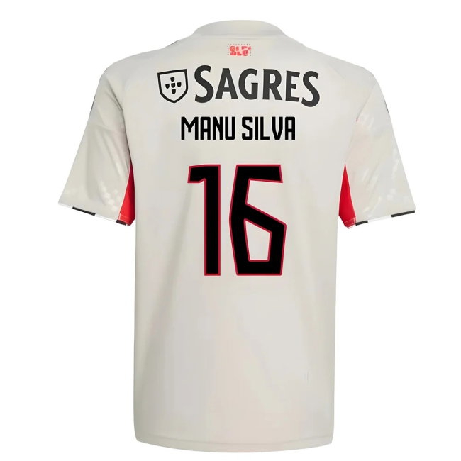 2025-2026 Benfica Away Shirt (Kids) (Manu Silva 16) — Shop Now