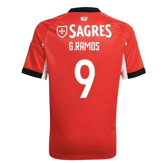 2025-2026 Benfica Home Shirt (Kids) (G.Ramos 9) — Shop Online