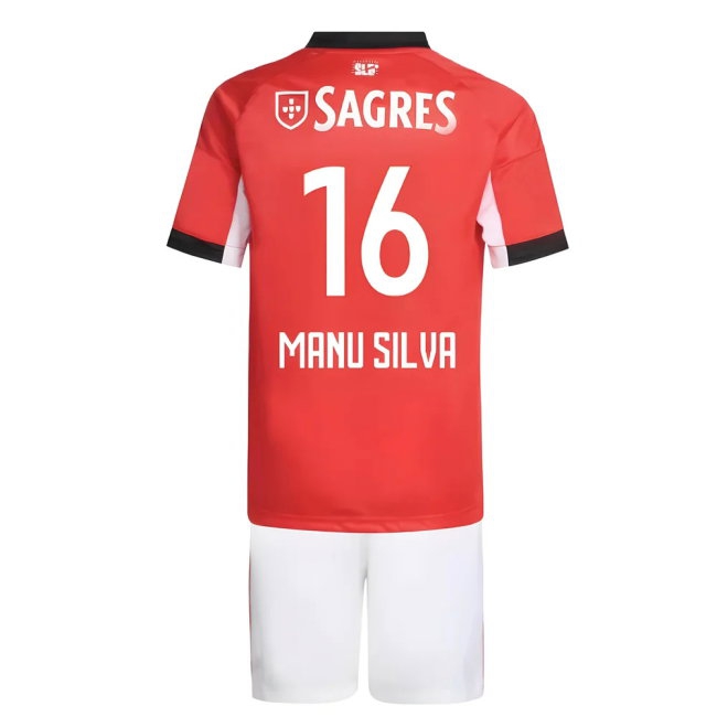 2025-2026 Benfica Home Youth Kit (Manu Silva 16) — Buy Now