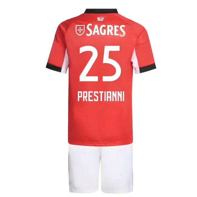 2025-2026 Benfica Home Youth Kit (Prestianni 25) — Buy Now