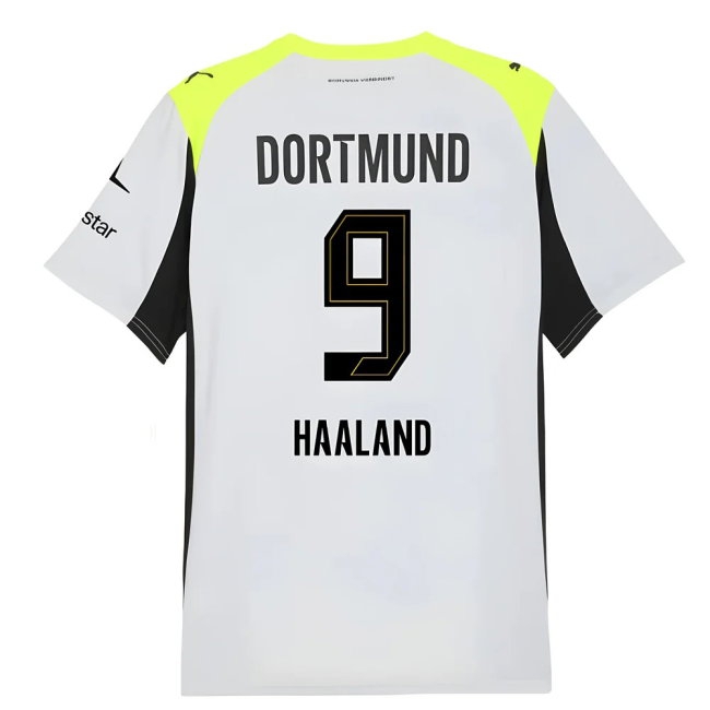 2025-2026 Borussia Dortmund Away Shirt (Haaland 9) — Shop Online