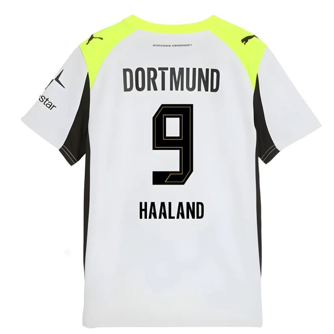 2025-2026 Borussia Dortmund Away Shirt (Kids) (Haaland 9) — Buy Online
