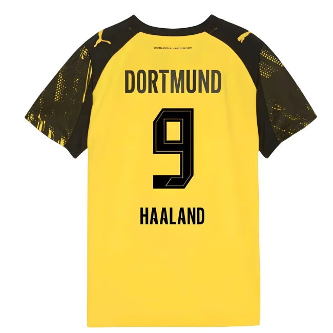2025-2026 Borussia Dortmund Home Shirt (Kids) (Haaland 9) — Shop Online