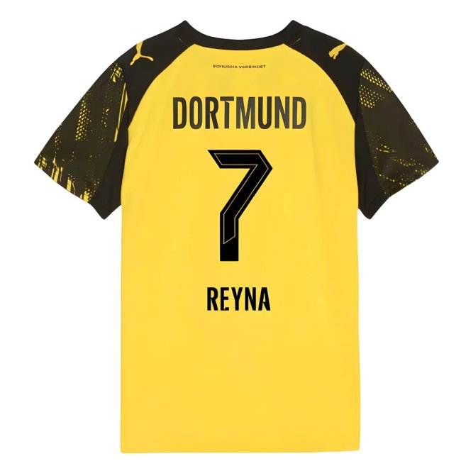 2025-2026 Borussia Dortmund Home Shirt (Kids) (Reyna 7) — Buy Now