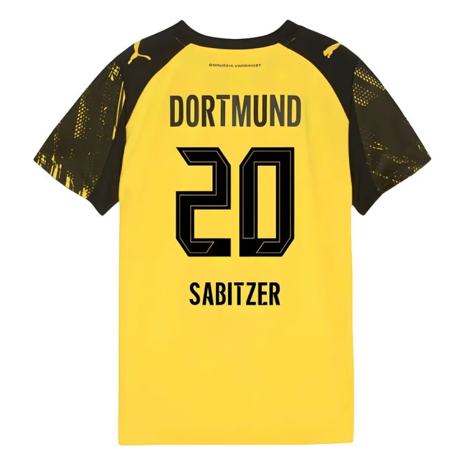 2025-2026 Borussia Dortmund Home Shirt (Kids) (Sabitzer 20) — Shop Now