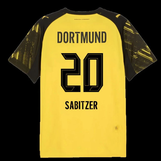 2025-2026 Borussia Dortmund Home Shirt (Sabitzer 20) — Buy Now