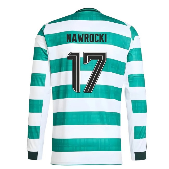 2025-2026 Celtic Long Sleeve Home Shirt (Nawrocki 17) — Shop Online