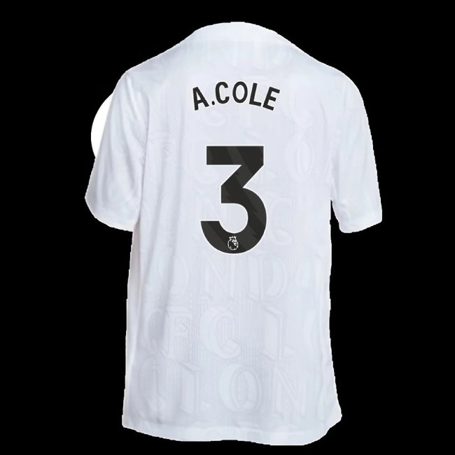 2025-2026 Chelsea Academy Pro Pre-Match Football Top (White) (A.Cole 3) — Shop Online