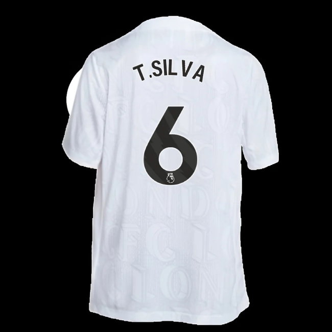 2025-2026 Chelsea Academy Pro Pre-Match Football Top (White) (T.Silva 6) — Buy Now