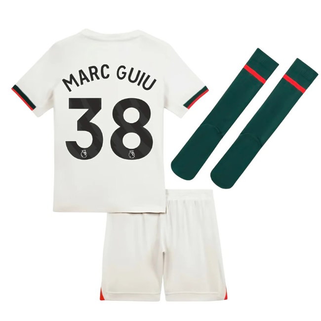 2025-2026 Chelsea Away Mini Kit (Marc Guiu 38) — Buy Now