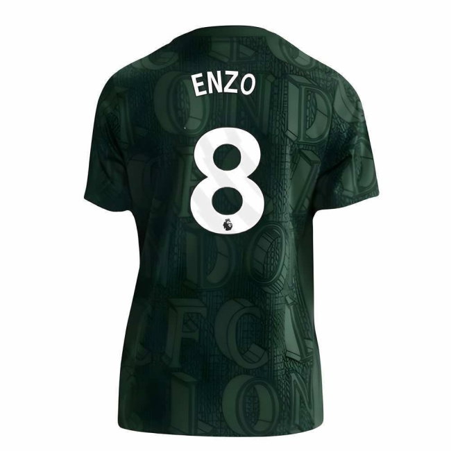 2025-2026 Chelsea Pre Match Shirt (Green) - Kids (Enzo 8) — Shop Now
