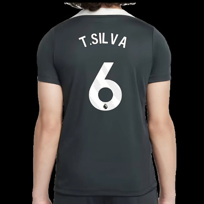 2025-2026 Chelsea Strike Training Shirt (Green) - Kids (T.Silva 6) — Shop Now