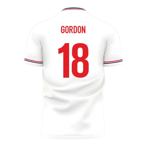 2025-2026 England Home Cross Concept Shirt (Libero) Adult Short Sleeve (Gordon 18)