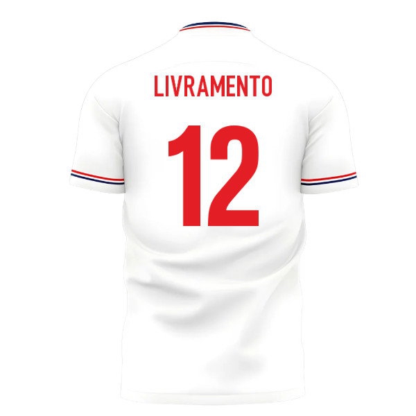 2025-2026 England Home Cross Concept Shirt (Libero) Adult Short Sleeve (Livramento 12) — Buy Online