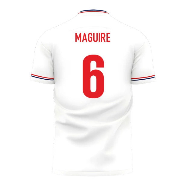 2025-2026 England Home Cross Concept Shirt (Libero) Adult Short Sleeve (Maguire 6)