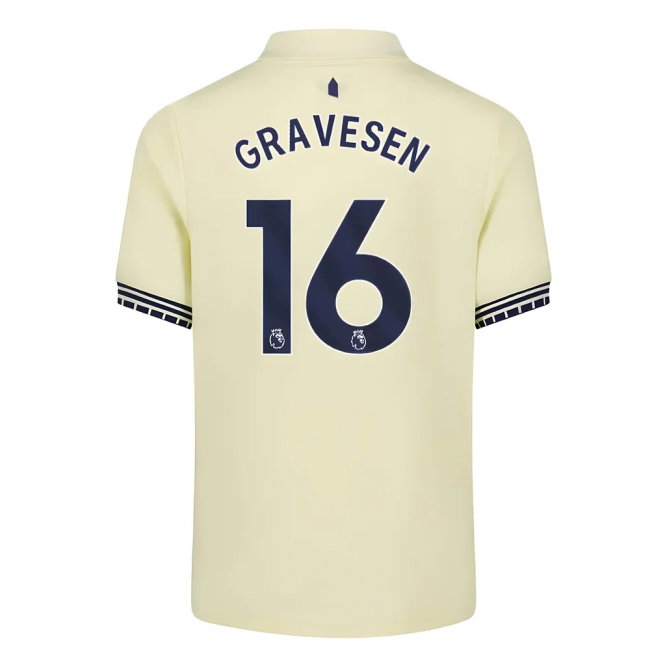 2025-2026 Everton Away Shirt - Kids (Gravesen 16) — Shop Online