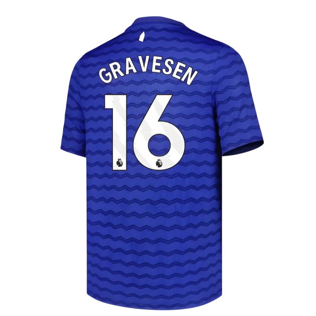 2025-2026 Everton Home Shirt (Kids) (Gravesen 16) — Shop Now