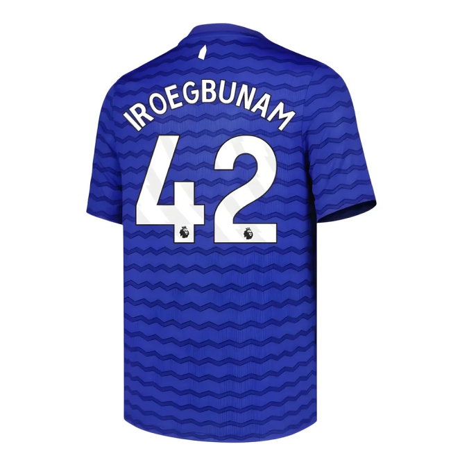 2025-2026 Everton Home Shirt (Kids) (Iroegbunam 42) — Buy Online