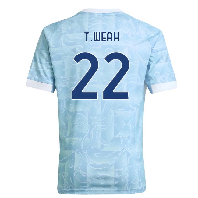 2025-2026 Juventus Away Shirt (Kids) (T.Weah 22) — Shop Now