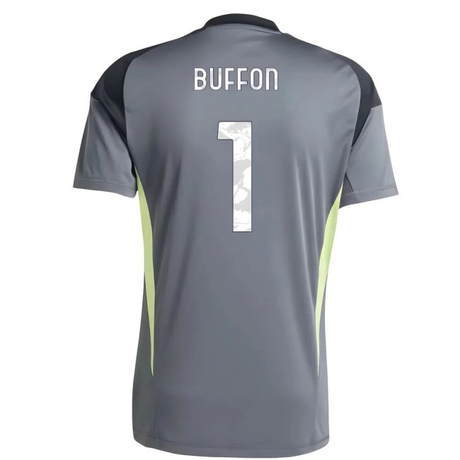 2025-2026 Juventus Home Goalkeeper Shirt (Grey) (Buffon 1) — Buy Online