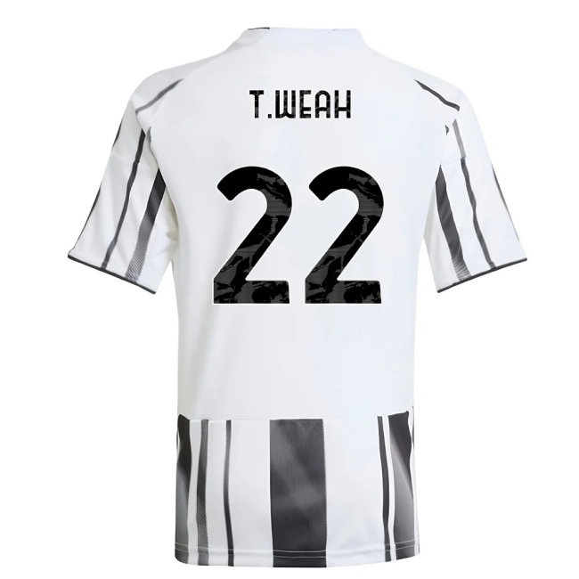 2025-2026 Juventus Home Shirt (Kids) (T.Weah 22) — Buy Online