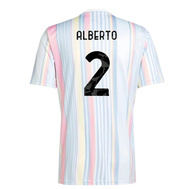 2025-2026 Juventus Pre-Match Shirt (White) (Alberto 2) — Buy Now