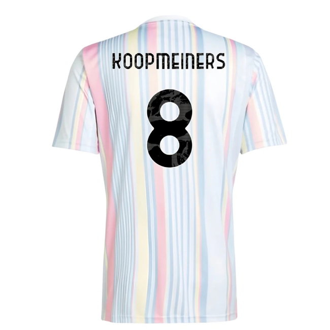 2025-2026 Juventus Pre-Match Shirt (White) (Koopmeiners 8) — Buy Now