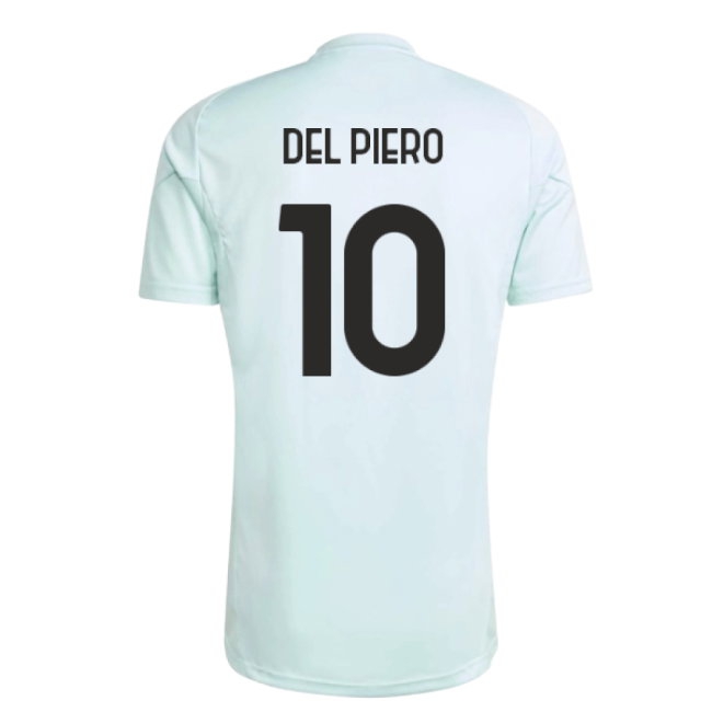 2025-2026 Juventus Training Jersey (Semi Flash Aqua) (Del Piero 10) — Shop Now