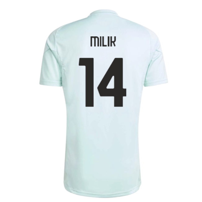 2025-2026 Juventus Training Jersey (Semi Flash Aqua) (Milik 14) — Buy Online